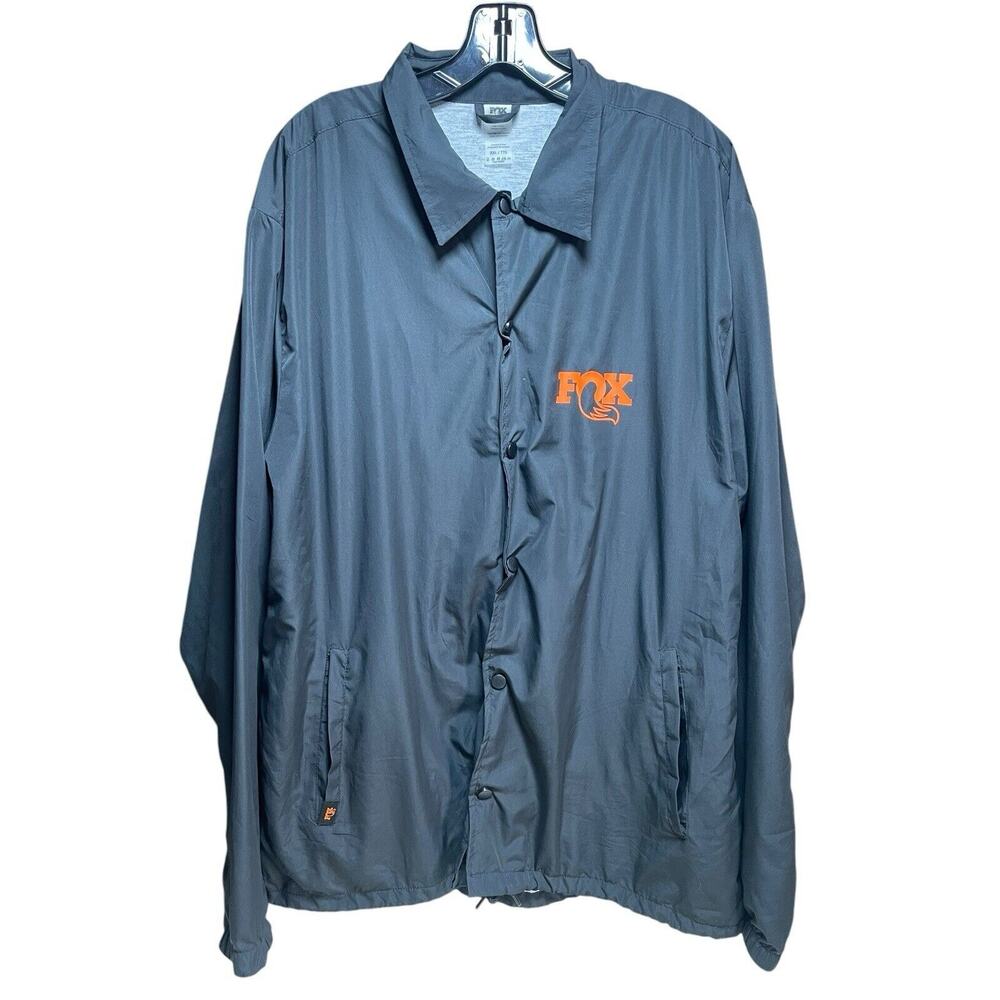 Fox Racing XXL Black Zip Up Sweater 100% Polyester